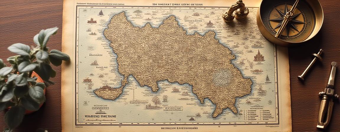 Mappa illustrata vintage del centro di Roma che mostra via Orazio